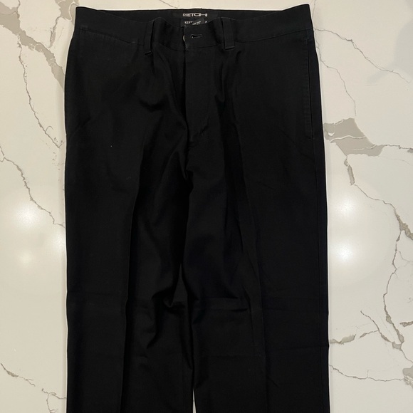 Kenneth Cole Black Stretch Pants, Size 33/32 - Picture 1 of 4